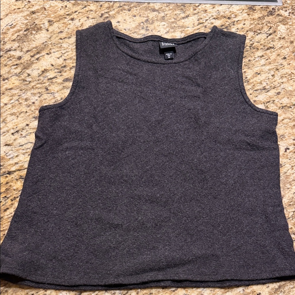 Eileen Fisher Charcoal Sleeveless Tank